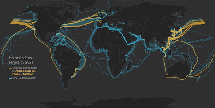 水下互联网电缆到2021年